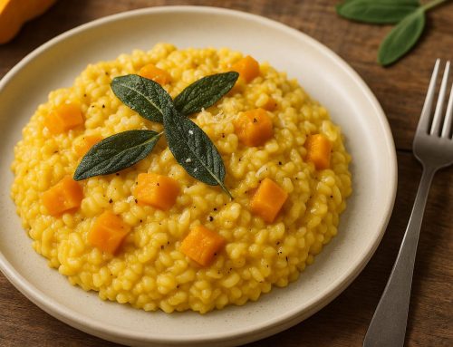 Butternut Squash Risotto with Crispy Sage and Parmesan