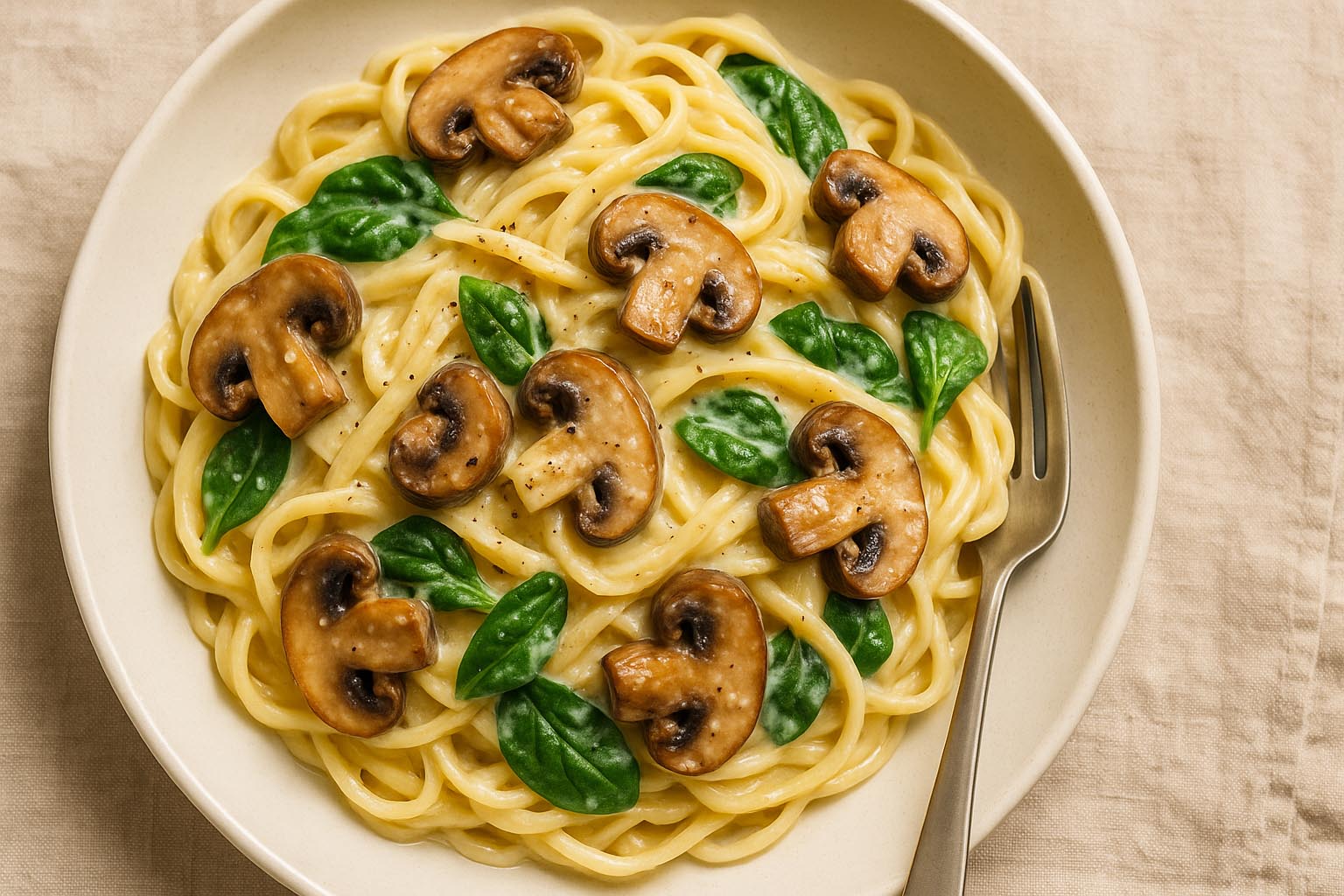 Clifton Park Eric Gandler Mushroom Spinach Fettuccine Clifton Park Eric Gandler Mushroom Spinach Fettuccine