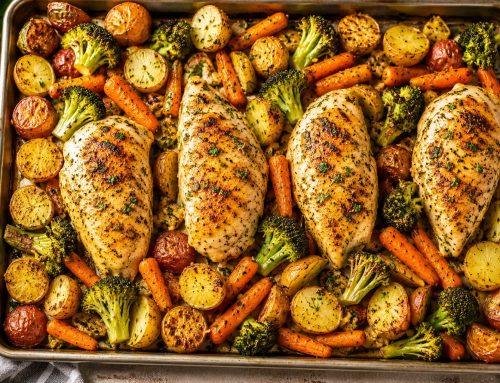 Easy Sheet Pan Ranch Chicken & Vegetables
